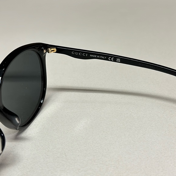 ???NEW Gucci Black 57mm Round Sunglasses main image 8